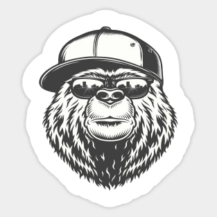 Elegant monkey Business T-Shirt Sticker